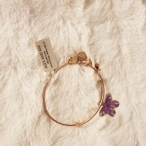Alex and Ani Rose Gold Butterfly